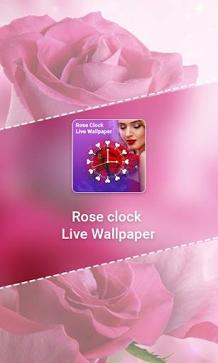 Rose Clock Live wallpaper screenshot 1