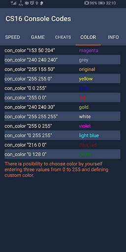CS 1.6 Console Codes screenshot 4