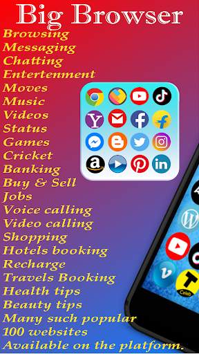 Big Browser - Web Browser, UC Web Browser screenshot 1