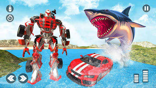 Underwater Shark Attack Transform Robot Car 2020 1 تصوير الشاشة