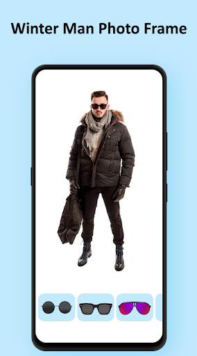 Men Winter Jacket Photo Frame screenshot 3