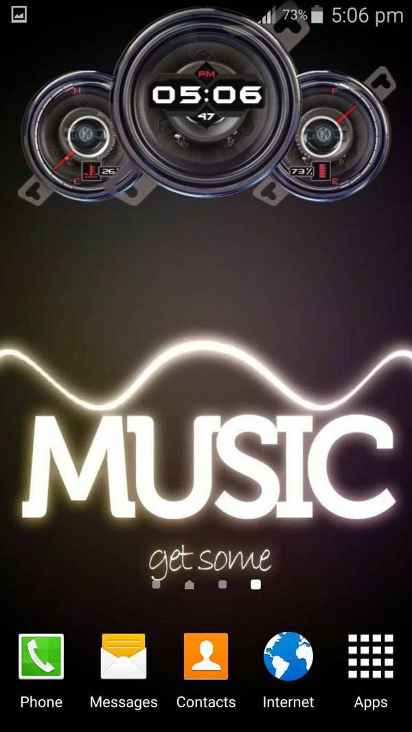 Music Analog Watch Live Wallpaper Clock 6 تصوير الشاشة