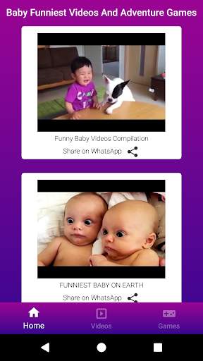 Baby Funniest Videos And Adventure Games screenshot 5