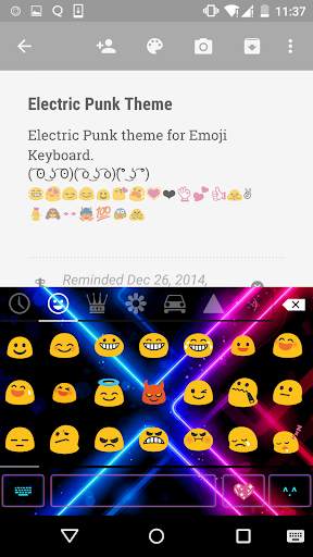 Color Neon Emoji Keyboard screenshot 2