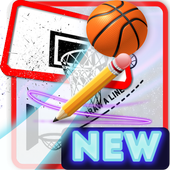Draw the line ball icon