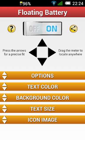 Floating Battery Percentage % screenshot 1
