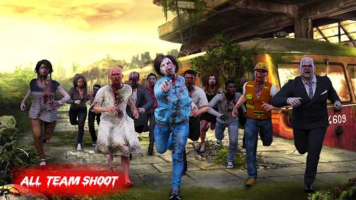 Zombie War Shooting - Commando Zombie Shooter Game screenshot 1