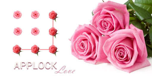 AppLock Theme Pink Rose screenshot 4