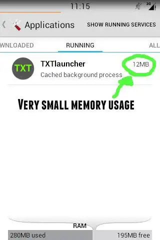 Textual Launcher screenshot 3