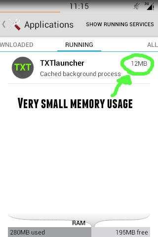 Textual Launcher screenshot 3