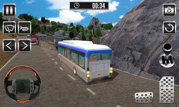 Racing Bus Run Simulation 3D - Hill Bus Climbing screenshot 1