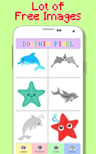 Sea Animals Dolphin And Shark Color By Number screenshot 2
