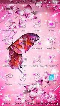 Pink butterfly launcher screenshot 5