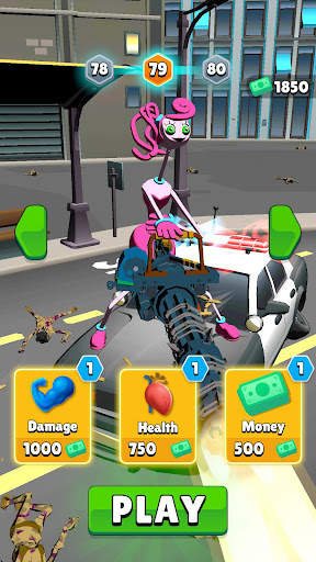 Shooter Monster Blue Zombie 3d screenshot 2