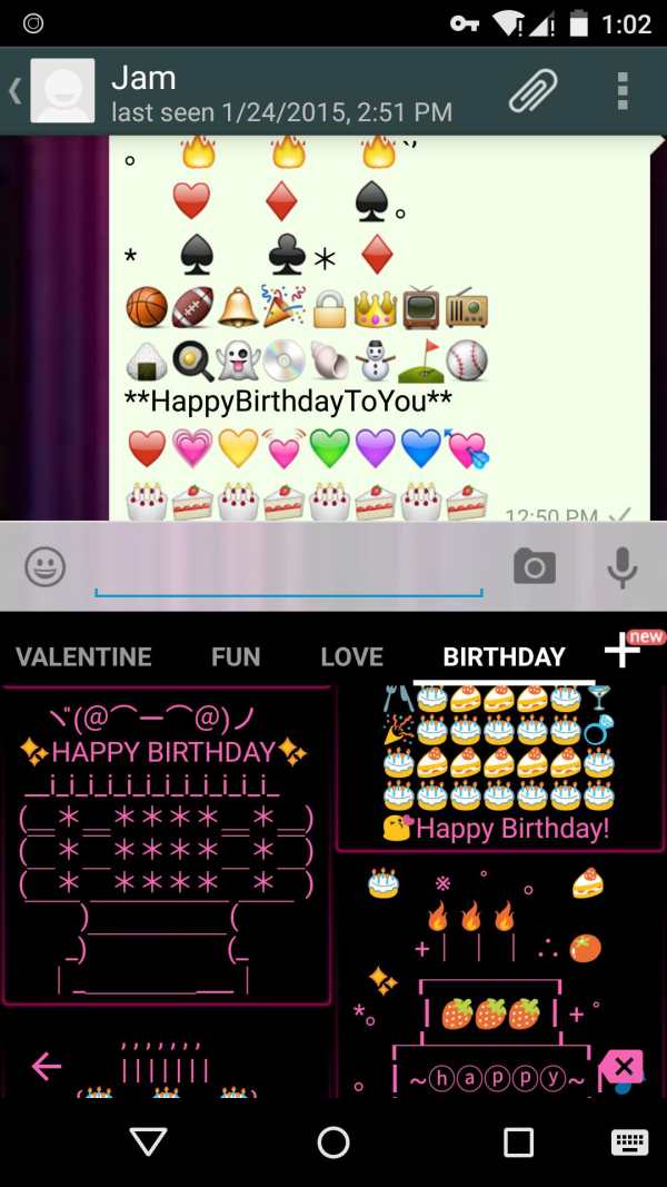 Birthday Art -Emoji Keyboard? स्क्रीनशॉट 2