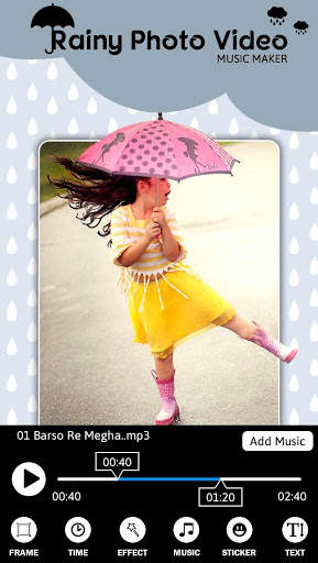 Rainy Photo Video Music Maker screenshot 6