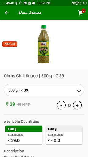 Own Stores : ஆன்லைன் மளிகை கடை screenshot 2