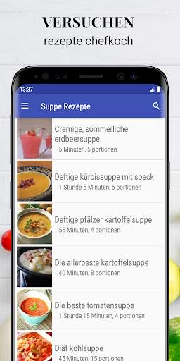 Suppe Rezepte Deutsch Kostenlos Offline screenshot 1