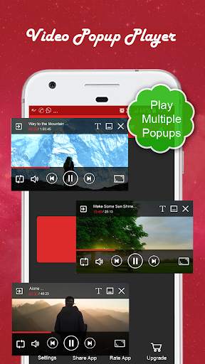 Video Popup Player :Multiple V screenshot 1