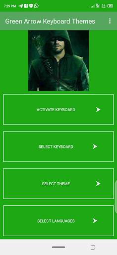 Green Arrow Keyboard Themes screenshot 2