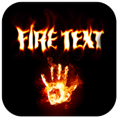Stylish Name Fire Art icon