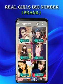 Real Girls Imo Number (prank) screenshot 1