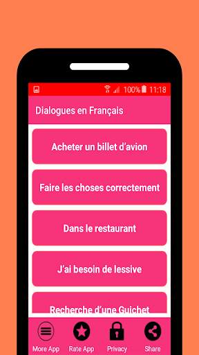 Dialogues  Français Facile screenshot 2