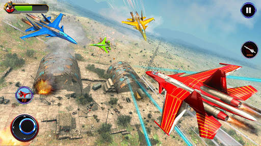Flying Jet Robot Transform Airplane Robot Games screenshot 3