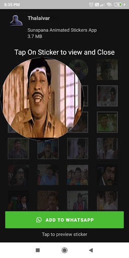 SUNAPANA : Tamil Animated Stickers For WAStickers screenshot 3
