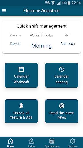 Workshift Calendar free 1 تصوير الشاشة