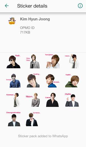 Kim Hyun Joong WA | Sticker screenshot 4