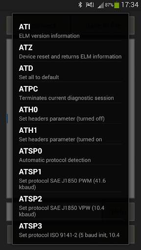 Elm327 OBD Terminal screenshot 3