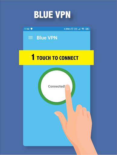 Blue VPN - Fast Free Secure unlimited VPN screenshot 2