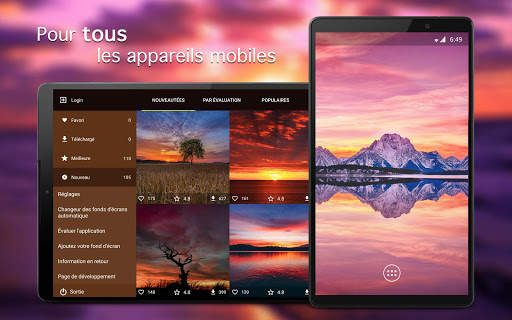 Fond d'écran coucher de soleil screenshot 5