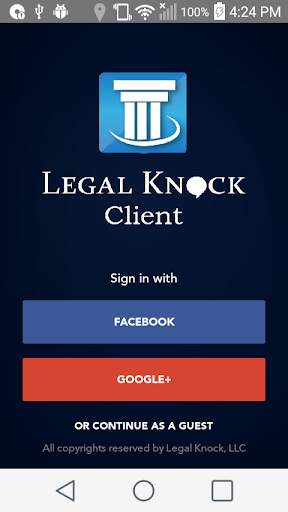 Legal Knock - Client App screenshot 1