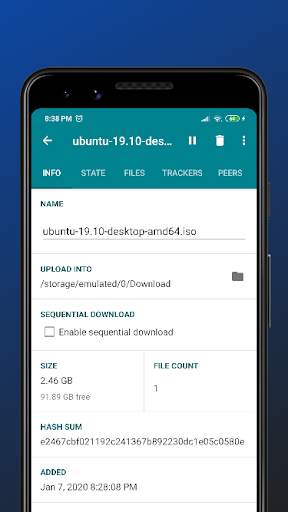 Fluid - Torrent Downloader | Torrent link Magnet screenshot 3