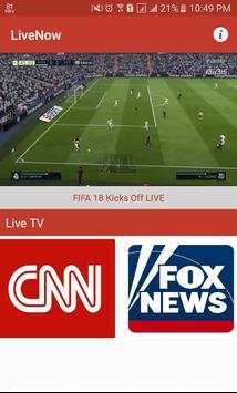 Free Live for YouTube: LiveNow screenshot 1