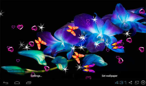 Orchid Live Wallpaper - Screen Lock, Sensor, Auto screenshot 2