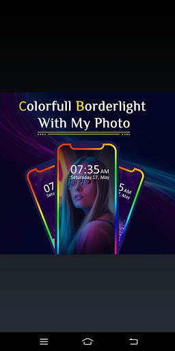 Colorfull Borderlight With Photo - Live Wallpaper screenshot 1