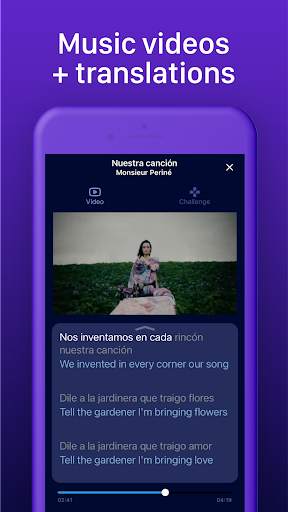 Lirica Spanish German learning screenshot 8