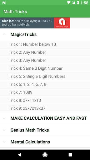 Math Tricks screenshot 2