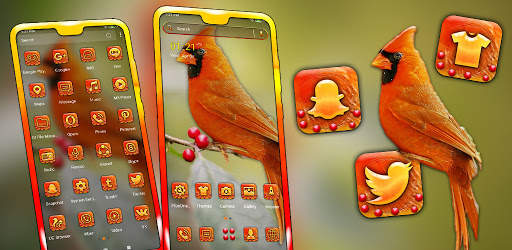 Cardinal Bird Launcher Theme screenshot 5