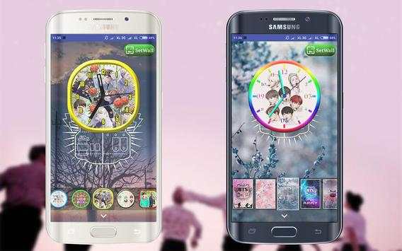 BTS Clock Live Wallpaper screenshot 2