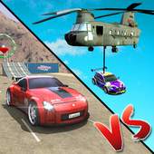 Falling Car Vs Driving Car: Muscle Car Drag Racing 1.0