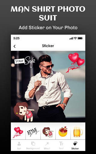 Man Blue Shirt Photo Suit Editor - Formal Shirts screenshot 5