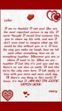 Romantic Love Letters 3 تصوير الشاشة