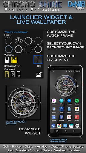 Chrono Shine HD Watch Face screenshot 3