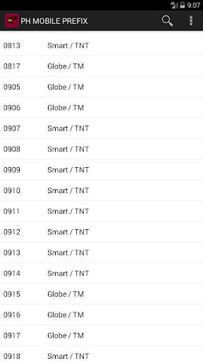 PH Mobile Prefix screenshot 2