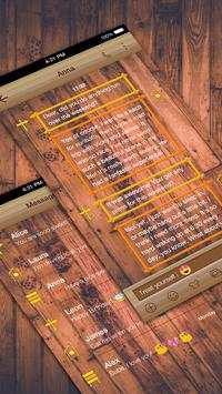 Emoji Keyboard Retro Wood screenshot 6
