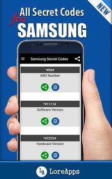 All Secret Codes for Samsung Mobiles screenshot 4